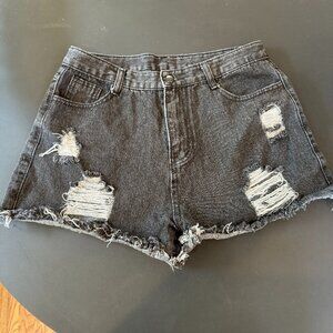 ✨3 for $10✨ SHEIN black jean shorts, size L ✨3 for $10✨